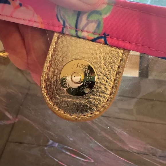Lilly Pulitzer Kendyl Tote Bag clear with small bag inside - Picture 4 of 10